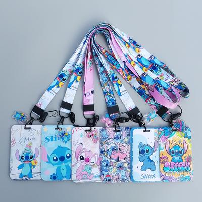 Neuer Stitch Kartenhalter Anti-Verlust Cartoon Halsband Kartenhalter und Mädchen Spielzeug Lanyard Abzeichenclip Geschenk Hohe Qualität