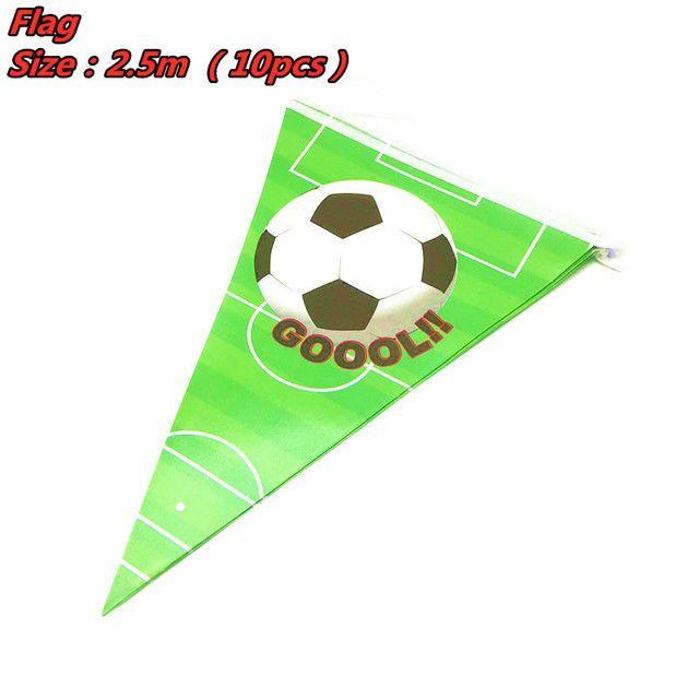 Football-themed Party Package - Green Football Birthday Party Decoration Supplies, Disposable Tableware, Football Set