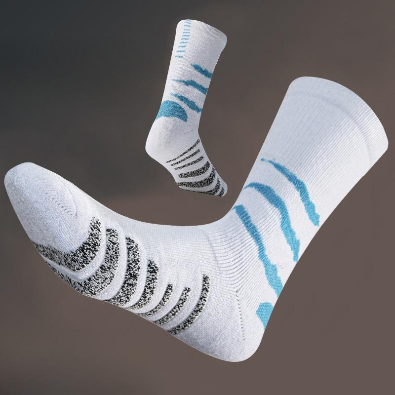 Sports Basketball Socks Towel Bottom High Top Sports Elite Men's Middle Top Scratch Mark High Top Long Top