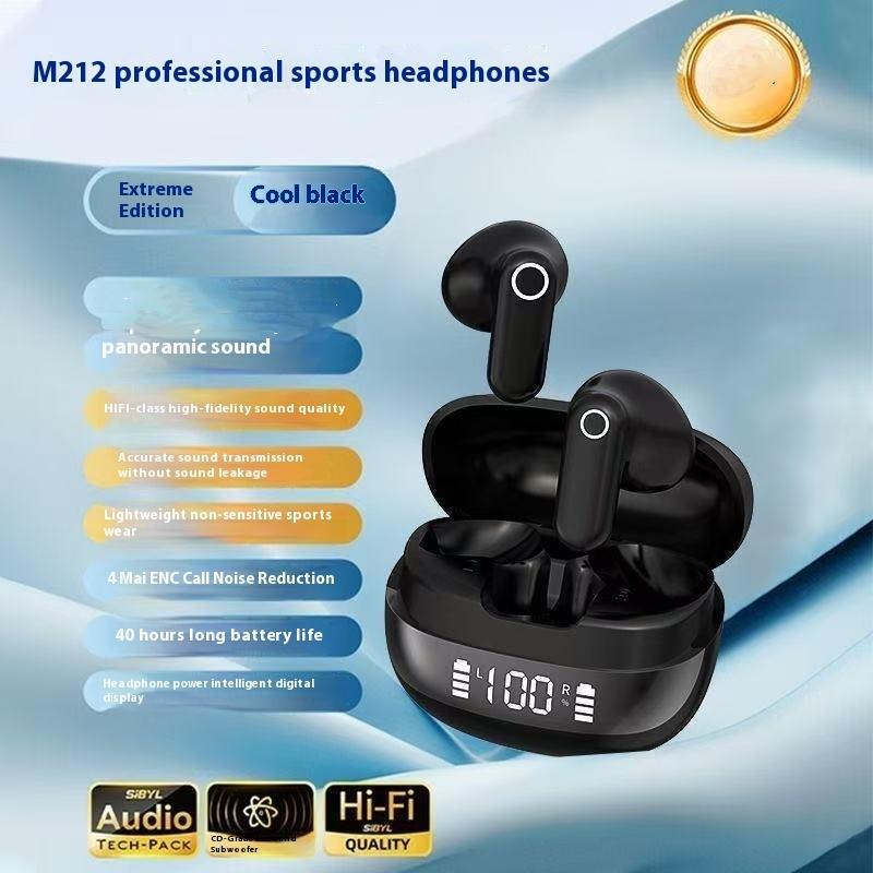 Wireless Earphones Bluetooth TWS 5.3 Stereo Earbuds Hifi Headphones HD Microphone Headsets For M212 Music Headset