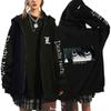Oversized Hoodie Death Note Zip Up Hoodie