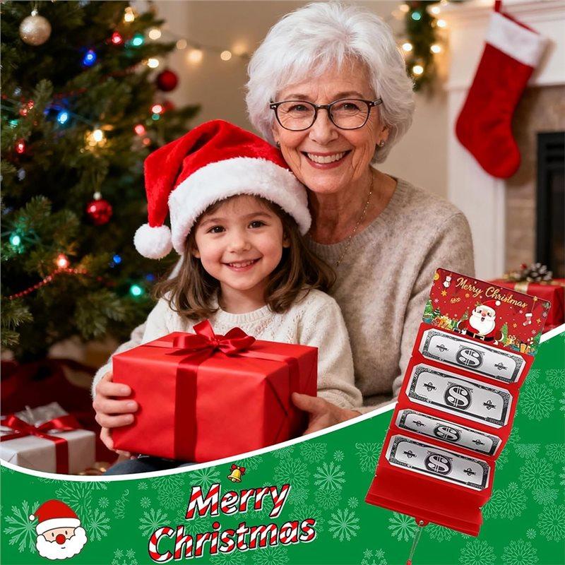 For Xmas Money Holder With 10 Slots, 5Pcs Christmas For Cash Envelopes For Xmas Party Surprise