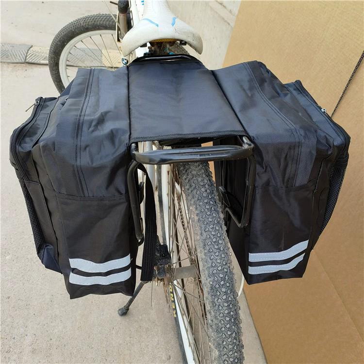 Bicycle Pannier & Scooter Tail Bag: Waterproof, Double-Sided Gear Storage for Rear Racks