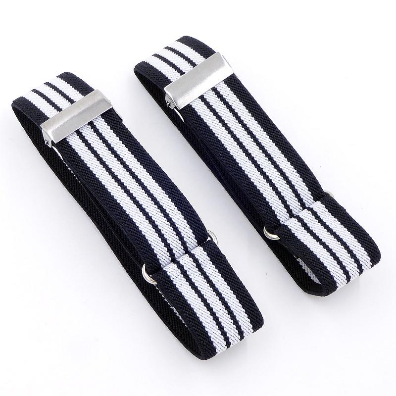 "Women's Shirt Fabric Cuffs and Men's Armbands, 2.5cm Elastic, Versatile Bracelets"