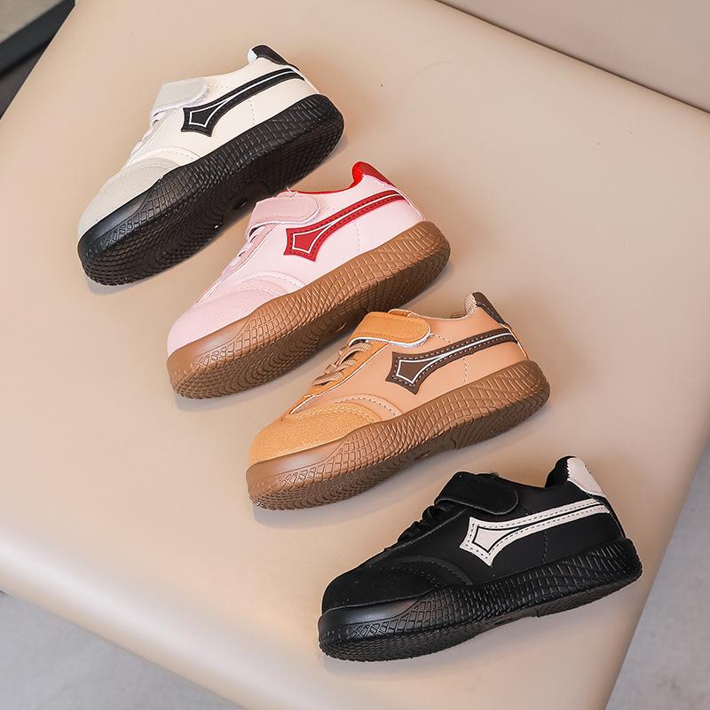 Kids Leather White Sneakers Soft Sole Casual Shoes For Boys And Girls Age 1-6 Years Spring Autumn
