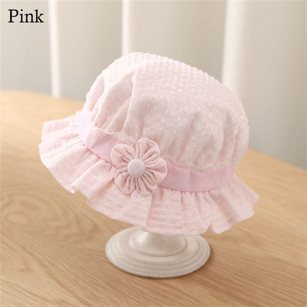 Cotton Baby Bucket Hat UV Protection Beach Cap Cute Panama Hat  Toddler