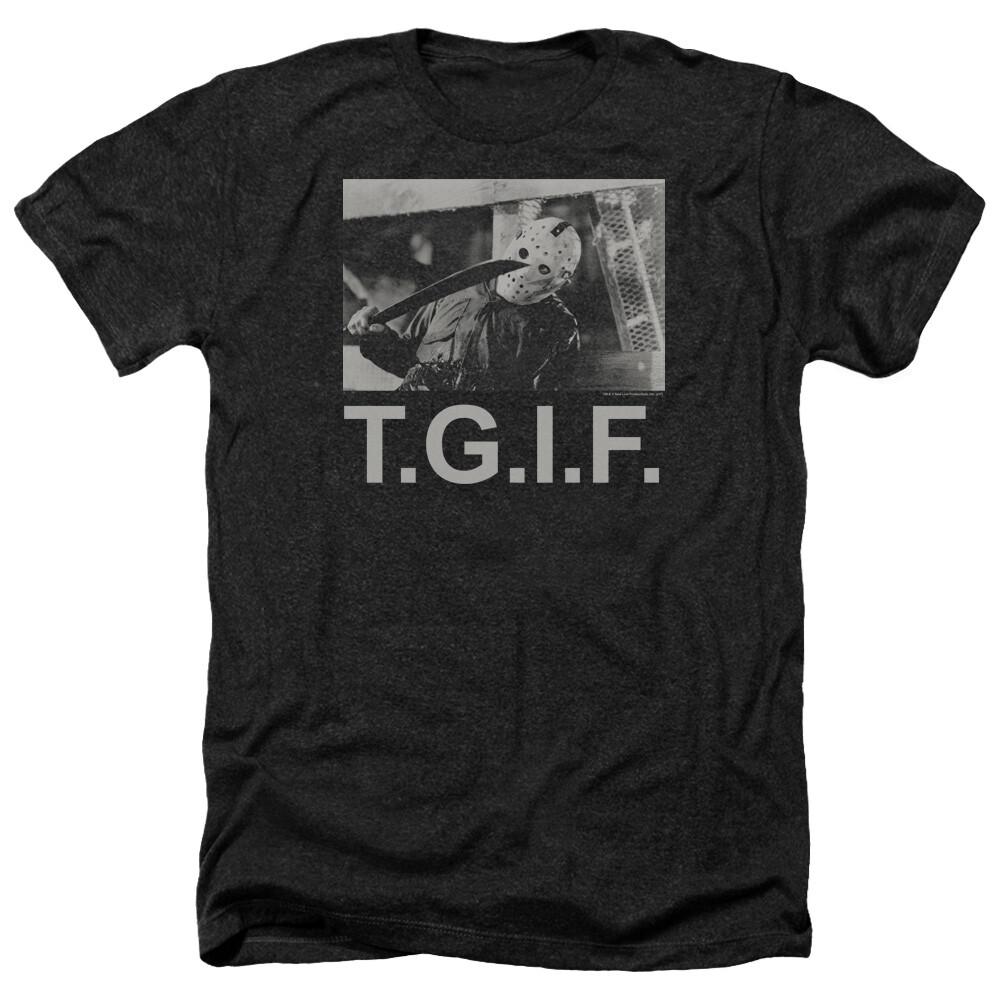 FRIDAY THE 13TH TGIF Licensed Adult Men s Heather Tee Shirt SM-3XL Unisex T-Shirt M