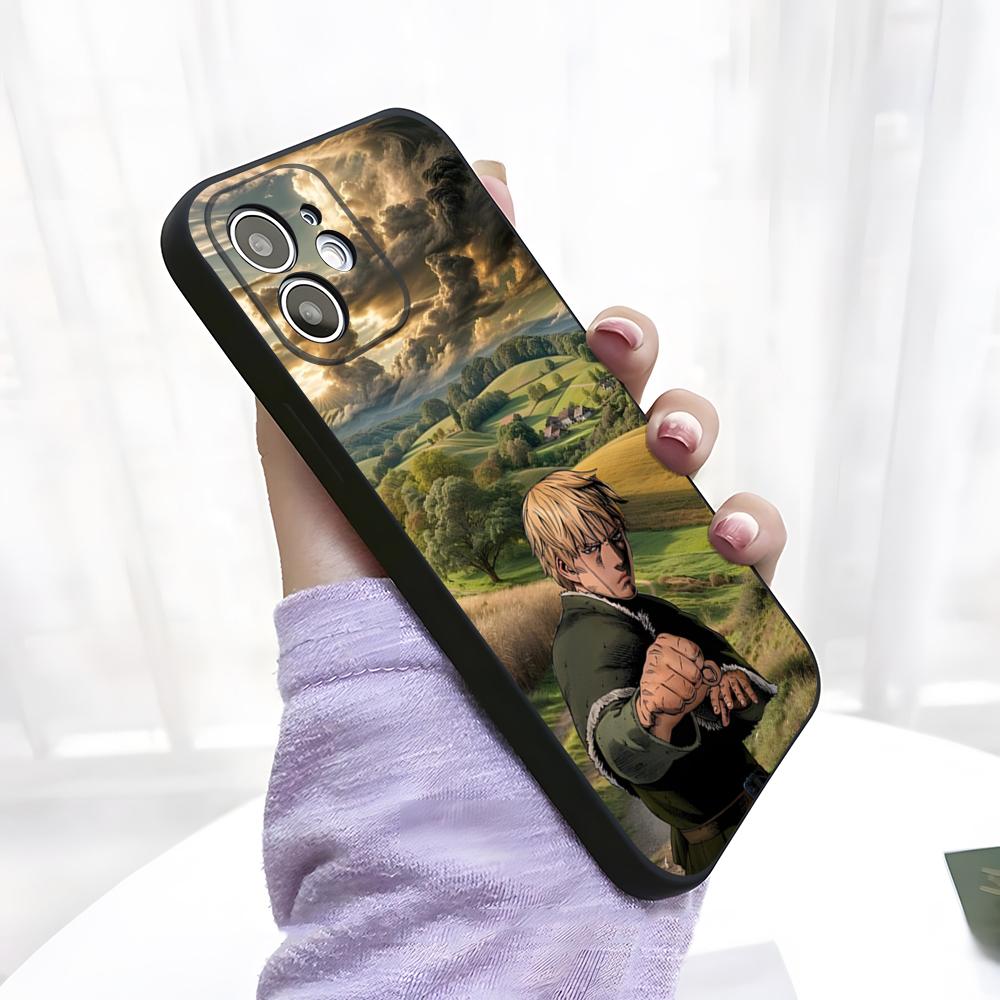 V-Vinland Saga Manga Phone Case For IPhone 17 Pro Max 15 Pro 16 14 Plus 12 13 Mini 11 Pro Shockproof Soft Cover
