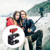 Camera Clamp Mount Photography Support Arm Clamp 1/4 and 3/8 Screw Holes Durability Camera Mount Clamp
