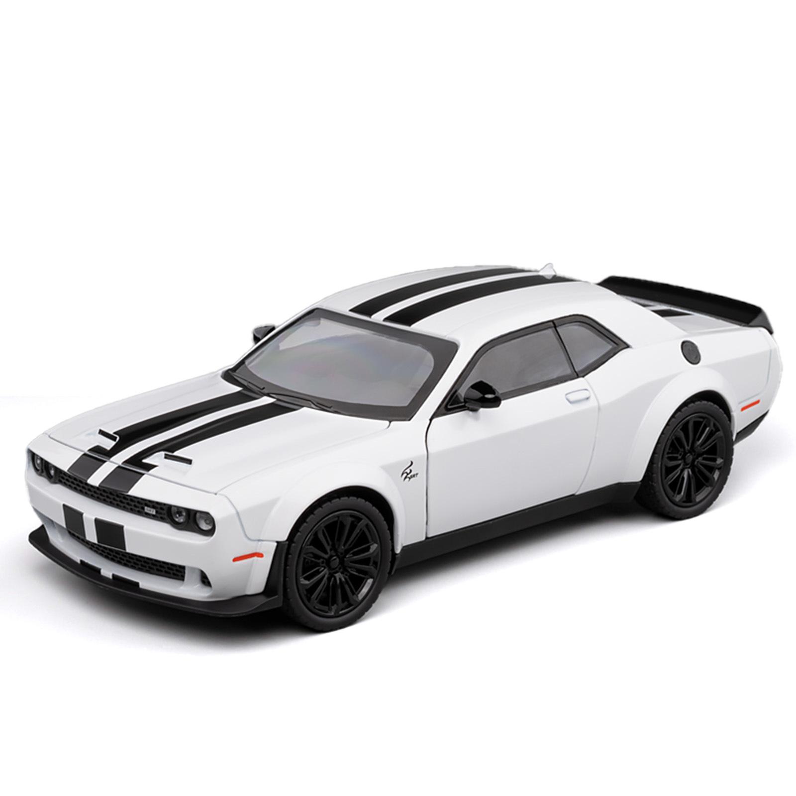 

Масштаб 1/22 Dodge Challenger Redeye Hellcat Супер Мускул Спорткар Сплав Металл Литой Модель Автомобиля Подарок на День Рождения Коллекция Украшение белый