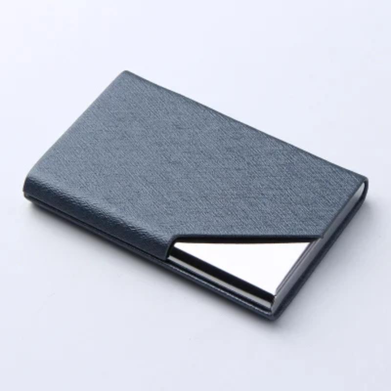 

Роскошный кошелек, держатель для кредитных карт для женщин и мужчин, модный брендовый чехол для карт, держатель для визиток серый