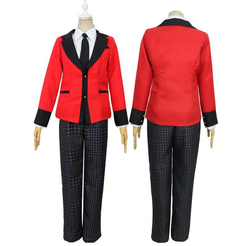 In-Stock Kakegurui Snake Eater Yumeko Cosplay Costume Set Unisex School Uniform