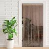 Solid Color Door Curtain Elegant Tassel Window Curtain Romantic String Curtain  Home Decor