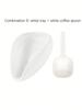 1pcs Coffee Beans Dosing Measuring Tray Coffee Tea Leaves  measuring spoon for coffee weighing plate White porcelain tea dispens