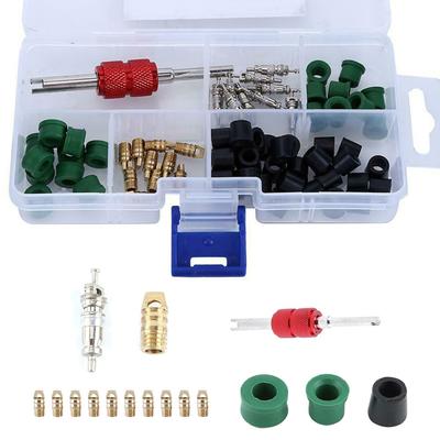 AC Manometer Reparaturwerkzeuge 71-teiliges Set Kit 50 Stück Gummi-Schlauchdichtungen