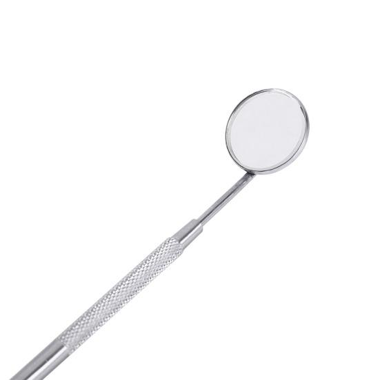 Stainless Steel Dental Mouth Mirror Teeth Cleaning Inspection Magnifying Tool