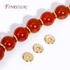 3mm-6mm Flat Spacer Beads 18K Gold Plated Brass Metal Beads Separators For Bracelets Accessories DIY Jewelry Making Supplies