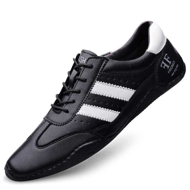 

Высококачественная натуральная кожаная мужская обувь Повседневные мужские мокасины без застежек Мужские мокасины на плоской подошве Обувь больших размеров Ручная работа 48 чёрный