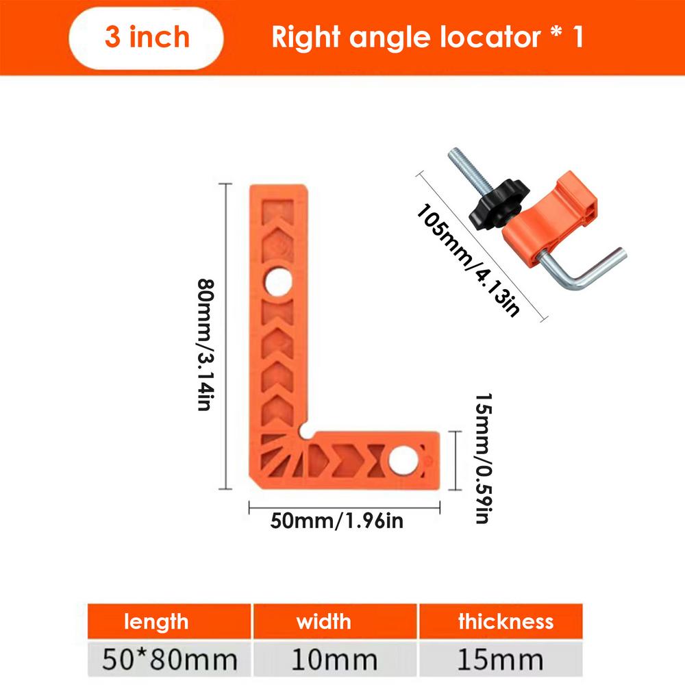 Right Angle Locator 90 Degrees Clamps For Woodworking Securing Clip L-type Multifunctional Right Angle Positioning Ruler Tool