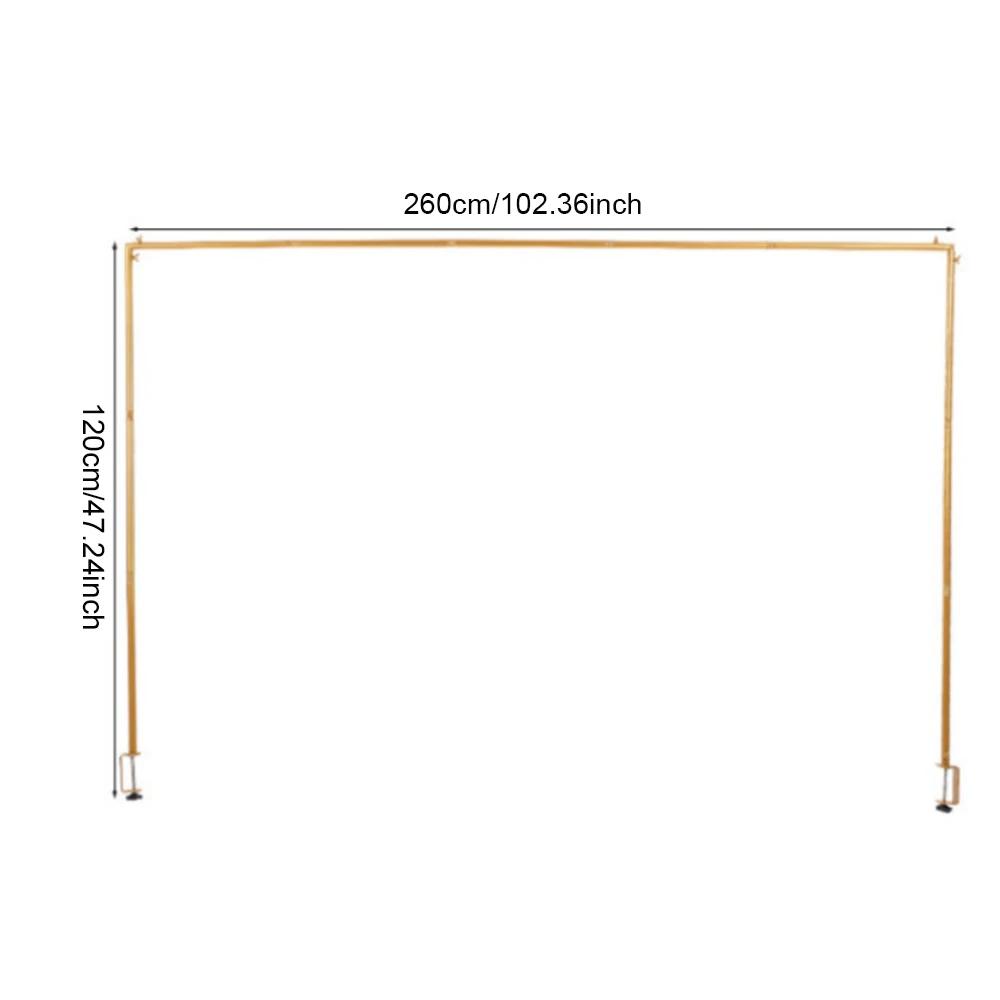 Runtow Gold/Black Metal Adjustable Table Frame,Wedding Table Pole Bracket, Wedding Party Decoration Frame