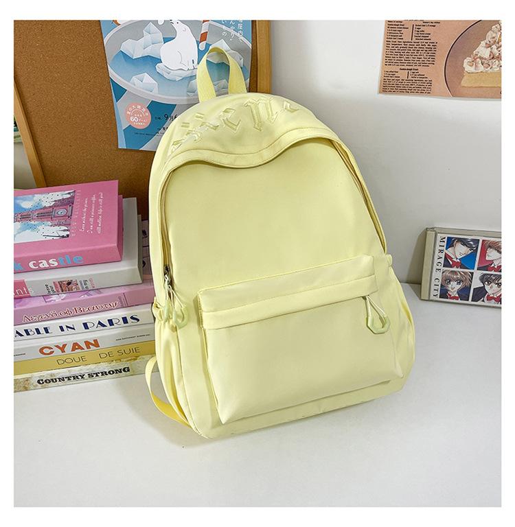 Schoolbag 1011 Spring New Women's School Bag Lightweight Backpack College Student High School Student Travel Backpack Large Capacity Commuting 