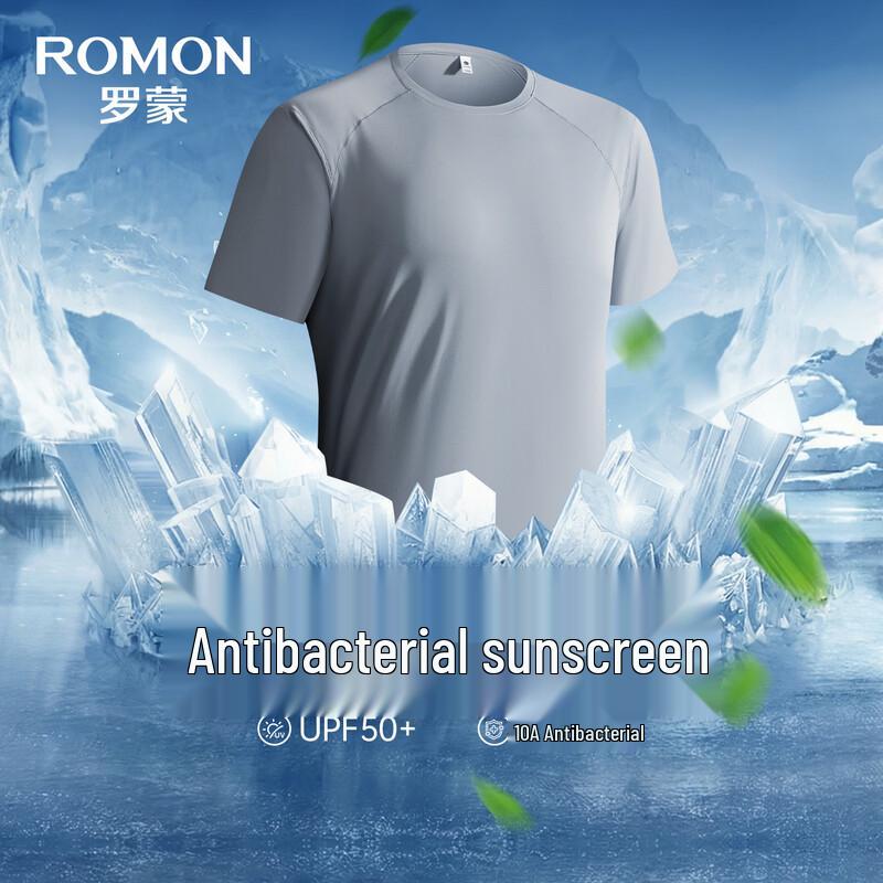 

ROMON Men s UPF50+ Ice Silk Short Sleeve T-Shirt 2XL