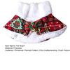 Haustierschal Weihnachten Karomuster Schleife Glocken Dekor Plüschfutter Schnürung Katzenhalsband Hundehalsband Feiertagsthema Haustier