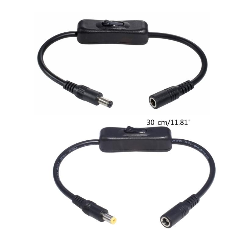 DC Extension Cable Male To Female Power Connector 5.5mmx2.1mm/ 5.5mmx2.5mm Plug Adapter for Routers LED Light Speaker