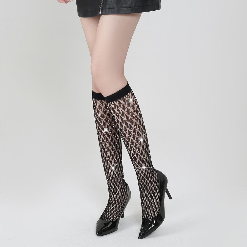 

Medium tube socks women s socks white diamond hot diamond new socks solid color hot selling One size simple package (white card + OPP) чёрный