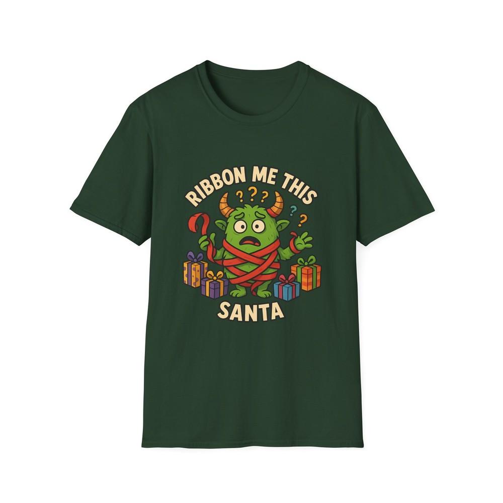 

Unisex Softstyle T-Shirt – Funny Christmas Monster Shirt, Holiday Confusion M