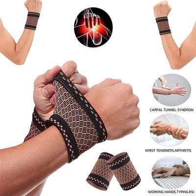 1 ζεύγος Wrist Guard Professional Sports Fitness Wrist Brack Support Προστατευτικό καρπού Ελαστικό πλεκτό συμπιεστικό περικάρπιο