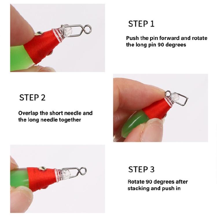 15Pcs Stainless Steel Fast Lock Clip High Strength Fishing Swivels Connectors Quickly Change Lures Clip Easy To Use