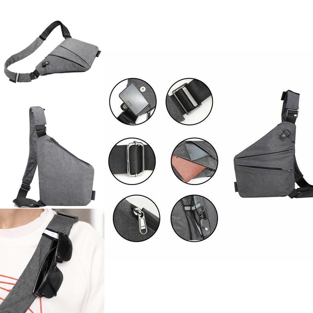 High-grade Oxford Cloth Crossbody Bag Ideal For Casual Business Or Travel With Adjustable Design