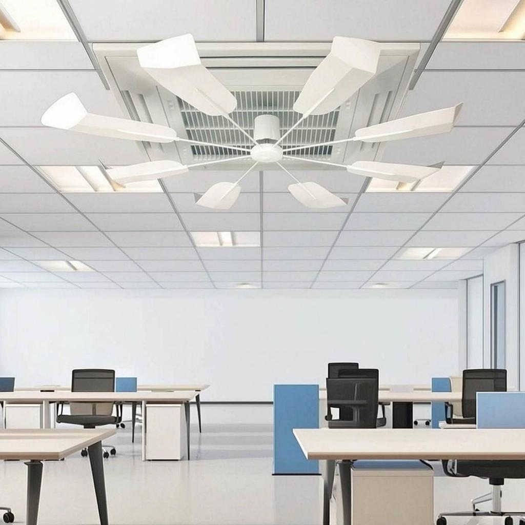Air cooler Deflector with Rotating Arms Adjustable Overhead
