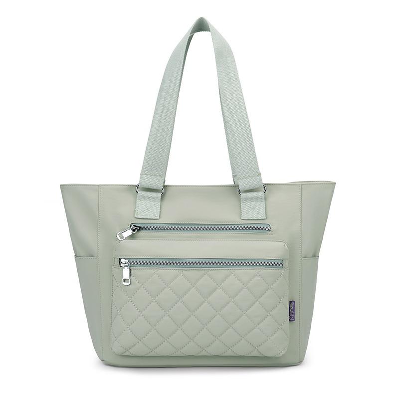 Large capacity bag women's spring new shoulder handbag retro commuter tote bag multi-compartment messenger bag