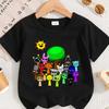 Sprunki TShirt Boys Kids Summer Tops Baby Girls Cartoon Tshirt Round Neck Short Sleeve Casual Tshirts