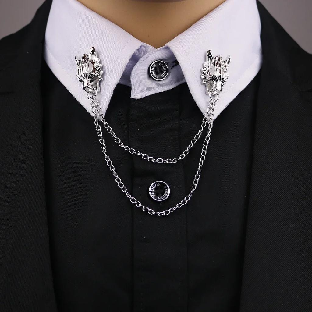 I-Remiel Vintage Driehoek Kroon Kraagspeld voor Mannen Vrouwen - Uitgesneden Broche Embleem Sieraden voor Shirt Pak Accessoires