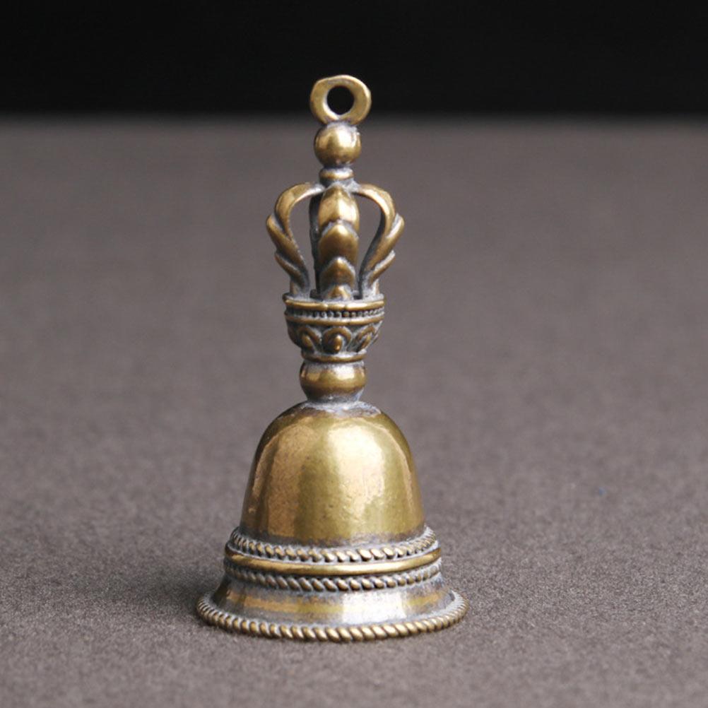 Mässingsklocka Mini Mässingsaltarklocka Vintage Bjällror Pentagram Wiccan Tillbehör Altare Ritualklocka Bjällra Mässing