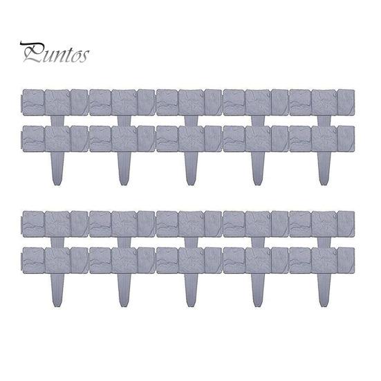 

20 шт. садовый бордюр, всепогодный, не требующий перекопки, газонный бордюр, гибкий, взаимосвязанный, ландшафтный забор, бордюр для дорожки на открытом воздухе 20PCS