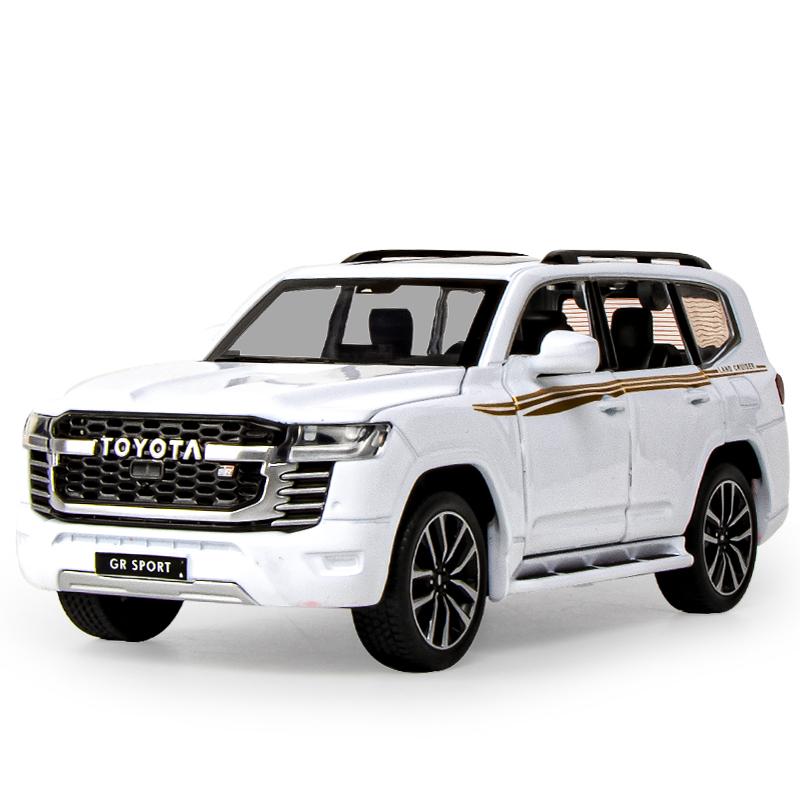 2026 Neues 1/32 Maßstab Simulation Legierung Land Cruiser LC300 Automodell Großes Gelände-SUV Kinderspielzeugauto Sammlerstück Dekoration Rückziehmotor