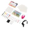Keychain Making Beads 24 Vivid Colors Colorfast Strong EVA Widely Used Craft Beads with Keyrings Keychain Iron