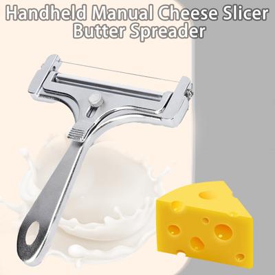 Aluminum Alloy Cheese Slicer Ergonomic Handle Useful Heavy-Duty with Adjustable Thickness