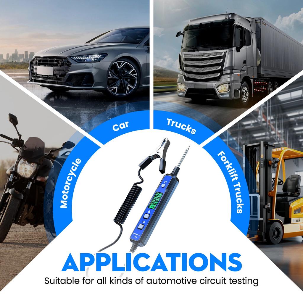 Car Voltage Detector Pen Non-Contact Adjustable DC Voltage Backlight Tester Car Fault Maintenance Circuit Test Pen 110V