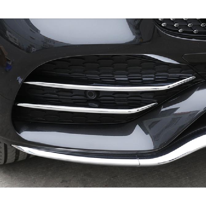 Front Fog Light Grilles Cover Trim For - Mercedes-Benz GLC X253 Chrome