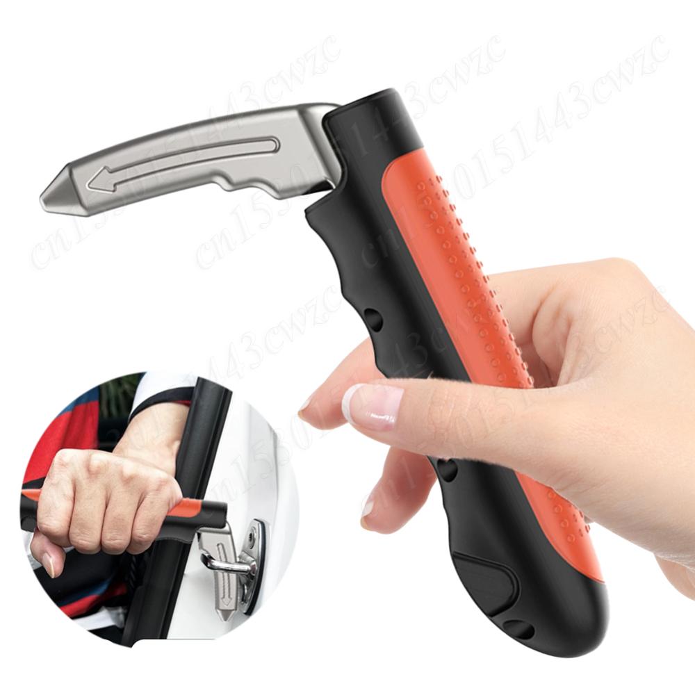 

1PCS Car Door Assist Handle Bar Car Safety Hammer Vehicle Support Handles Safety Armrest Escape Hammer Non-Slip Window Breaker оранжевый