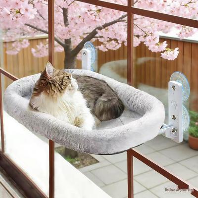 Rede de Janela Dobrável para Gatos com Ventosas Fortes para Varanda – Suporta Gatos Gordos