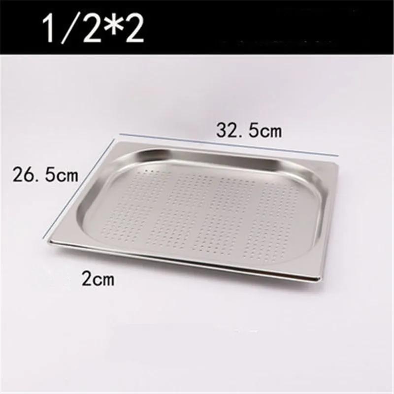 Heavy Duty Mirco-perforated Colander Stainless Steel Rectangle Strainer Fine Mesh Colander Kitchen Durable Strainer Rinse Drain
