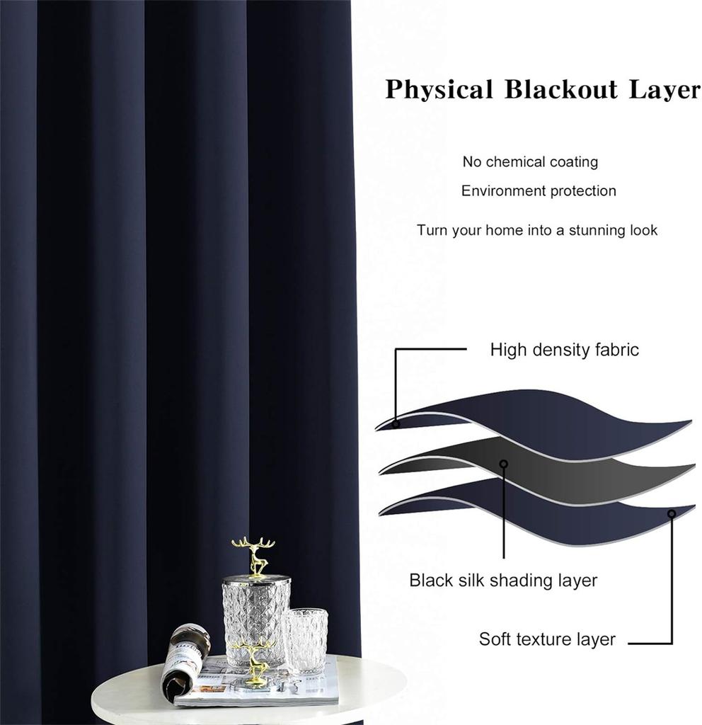 310cm Elegant Stylish Premium Living Room Space Design Draperies 80 - 95 % blackout Bedroom Windows DrapesNoiceReduceDrapes