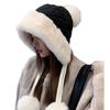 Hut Damen Winter Koreanischer Mongolischer Hut Plüsch Outdoor Ski Winddicht Ohrenschutz Lei Feng Hut Damen Nordöstlicher Warmer Hut