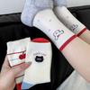 White Socks Socks Trendy Cute Cartoon Stockings Pure Cotton Piles Of Cotton Socks